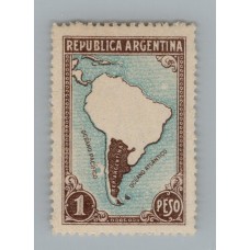 ARGENTINA 1935 GJ 761 ESTAMPILLA NUEVA CON GOMA RAYADO HORIZONTAL U$ 50 +  VARIEDAD ISLA EN EL PACIFICO !!!
